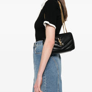 Saint Laurent Women Loulou Small Bag In Matelassé Lambskin