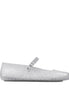 Jimmy Choo Women Clear Jelly Ballerina Flats With Crystal Embellishment