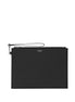 Saint Laurent Men Zipped Tablet Holder In Grain De Poudre-Leather
