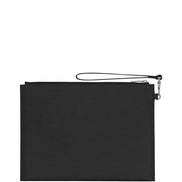 Saint Laurent Men Zipped Tablet Holder In Grain De Poudre-Leather
