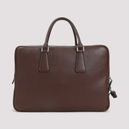 Prada Grained Leather Tote Bag Unisex