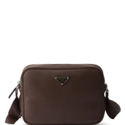 Prada Men Grained Leather Shoulder Bag