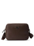 Prada Men Grained Leather Shoulder Bag