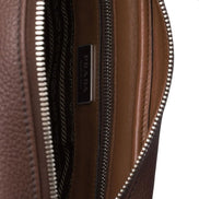 Prada Men Grained Leather Shoulder Bag