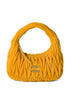 Miu Miu Women Small Wander Matelassé Suede Bag