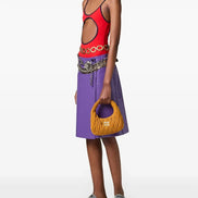 Miu Miu Women Small Wander Matelassé Suede Bag