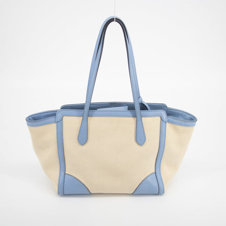 Gucci Beige x Brown Canvas Swing Tote