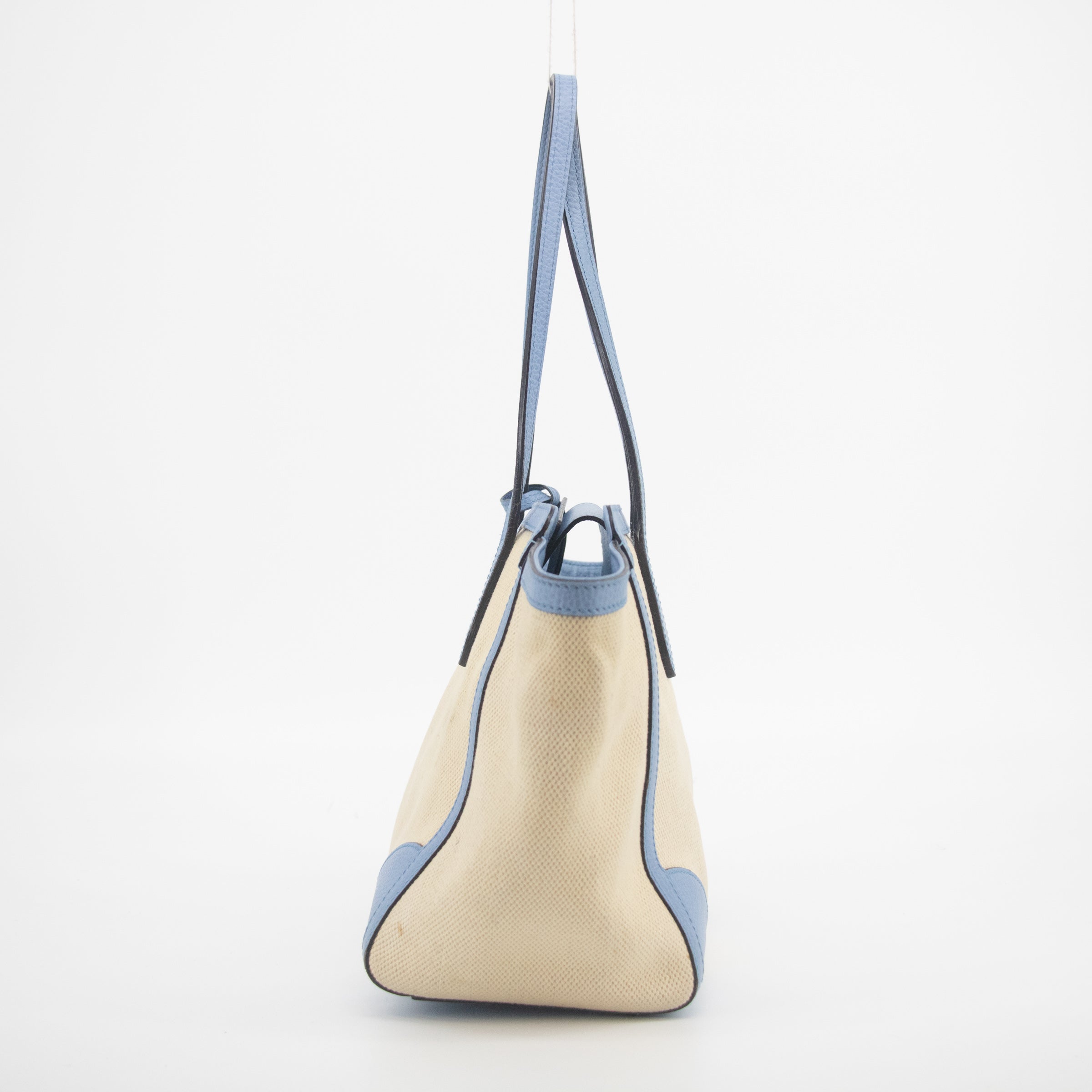Gucci Beige x Brown Canvas Swing Tote
