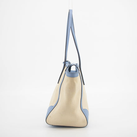 Gucci Beige x Brown Canvas Swing Tote
