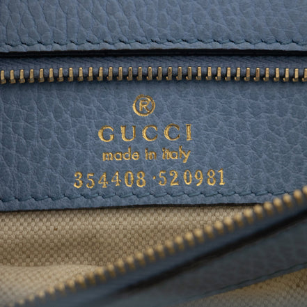 Gucci Beige x Brown Canvas Swing Tote