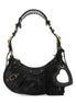 Balenciaga Women Black Leather Le Cagole Xs Shoulder Bag