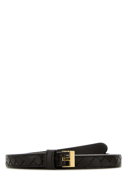 Bottega Veneta Women Dark Brown Leather Watch Belt