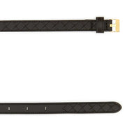 Bottega Veneta Women Dark Brown Leather Watch Belt