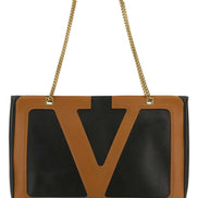 Valentino Garavani Women Black Nappa Leather Medium Viva Superstar Shopping Bag
