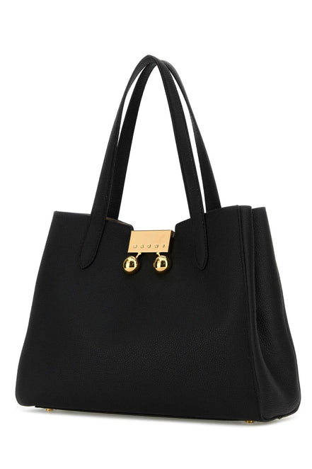 Marni Women Black Leather Trunkaroo Shoulder Bag