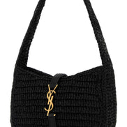 Saint Laurent Women Black Raffia Mini Le 5 Ã  7 Handbag
