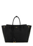Balenciaga Women Black Leather Small Carry All Hempton Handbag