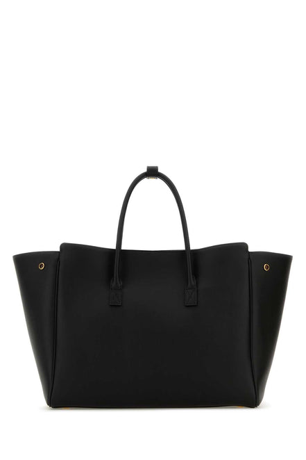 Balenciaga Women Black Leather Small Carry All Hempton Handbag