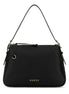 Gucci Women Black Leather Medium Gg Emblem Shoulder Bag