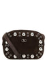 Valentino Garavani Men Brown Suede Nellcã´Te Crossbody Bag