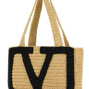 Valentino Garavani Women Raffia Medium Viva Superstar Shopping Bag