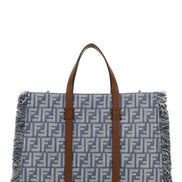Fendi Women Embroidered Denim Summer Shopping Bag