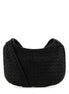 Bottega Veneta Men Black Leather Small Veneto Crossbody Bag