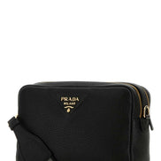 Prada Women Black Leather Crossbody Bag