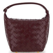 Bottega Veneta Women 'Candy Wallace' Bordeaux Handbag With Intrecciato Motif In Leather Woman