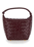 Bottega Veneta Women 'Candy Wallace' Bordeaux Handbag With Intrecciato Motif In Leather Woman