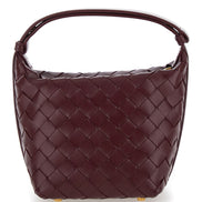 Bottega Veneta Women 'Candy Wallace' Bordeaux Handbag With Intrecciato Motif In Leather Woman
