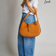 Alexander Mcqueen Women Brown Shoulder Bag With Adjustable Shoulder Strap And T Buckle Closure On The Front In Suede Woman