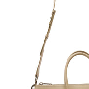 Saint Laurent Men 'Sac De Jour' Beige Tote Bag With Embossed Logo In Grainy Leather Man