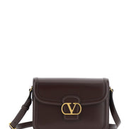 Valentino Garavani Women '9To5' Brown Crossbody Bag With Vlogo Detail On The Front And Adjustable Shoulder Strap In Leather Woman