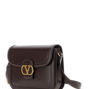 Valentino Garavani Women '9To5' Brown Crossbody Bag With Vlogo Detail On The Front And Adjustable Shoulder Strap In Leather Woman
