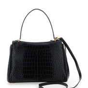 Balenciaga Women Handbag 'Rodeo' With Removable Shoulder Strap In Black Leather For Women
