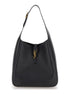 Saint Laurent Women Shoulder Bag 'Le 5 À 7 Grande' With Cassandre In Black Smooth Leather For Women