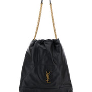 Saint Laurent Women Crossbody Bag 'Jamie' With Two Top Handles With Chain And Cassandre Plate On The Front In Black Leather For Women