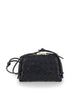 Bottega Veneta Women Crossbody Bag 'Concert' With Intreccio Motif In Black Leather For Women