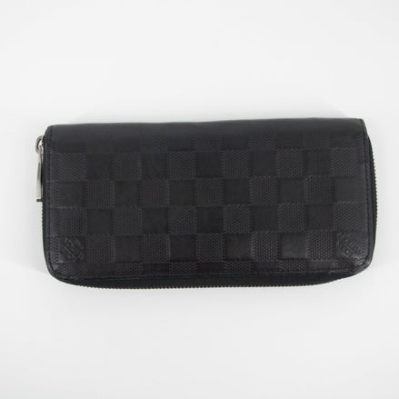 Louis Vuitton Black Damier Infini Vertical Zippy Wallet