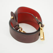 Prada Calfskin Bicolor Red x Burgundy Shoulder Bag