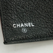 Chanel Matelasse Bicolor Long Trifold Embossed Wallet Pink