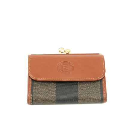 Fendi Coated Canvas Compact Wallet