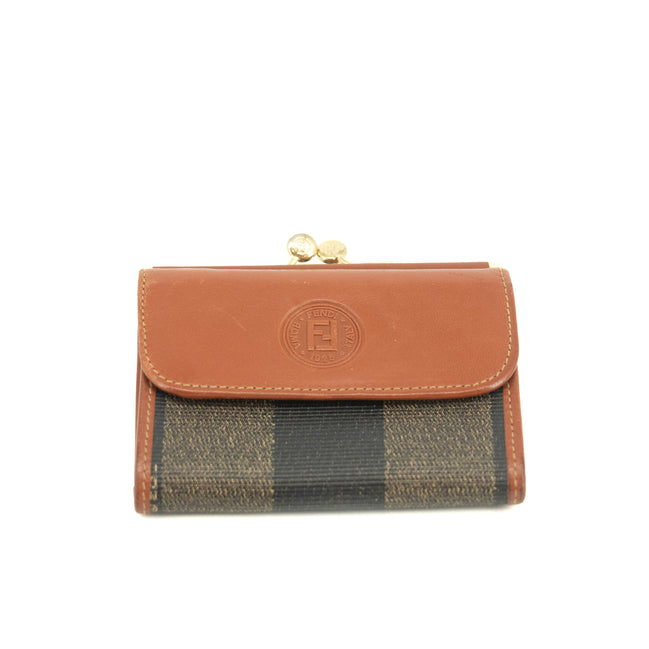 Fendi Coated Canvas Compact Wallet