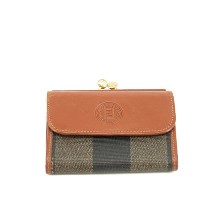 Fendi Coated Canvas Compact Wallet