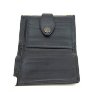 Celine Triomphe Canvas Blue and Grey Fine Strap Wallet