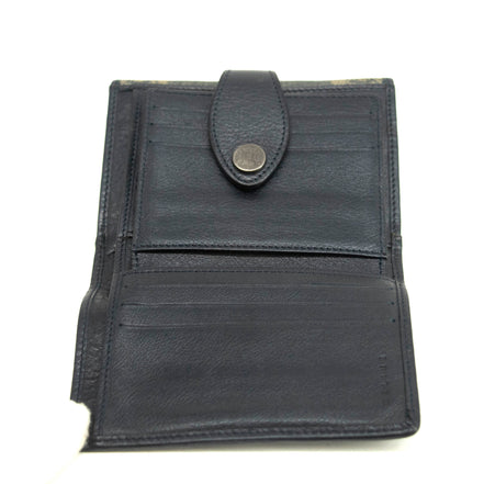 Celine Triomphe Canvas Blue and Grey Fine Strap Wallet