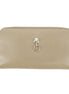 Fendi Grey Leather Zip Around Long Wallet