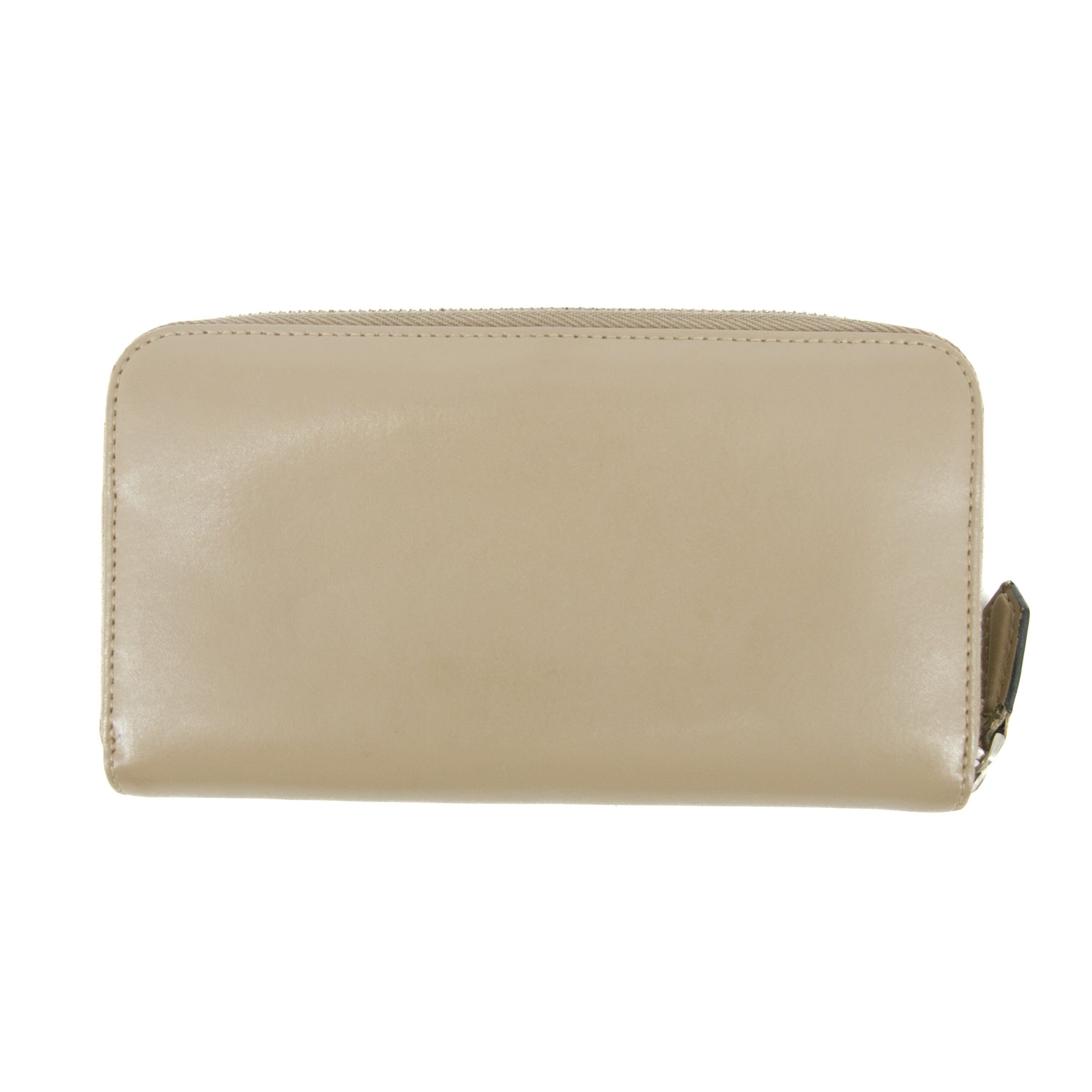 Fendi Grey Leather Zip Around Long Wallet
