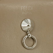 Fendi Grey Leather Zip Around Long Wallet